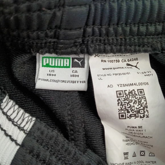 Puma Track Suit Red/Black/White Infant Size 18 Months - Picture 7 of 7